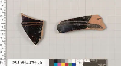 Terracotta fragments of oinochoai (jugs) or olpai (jugs)