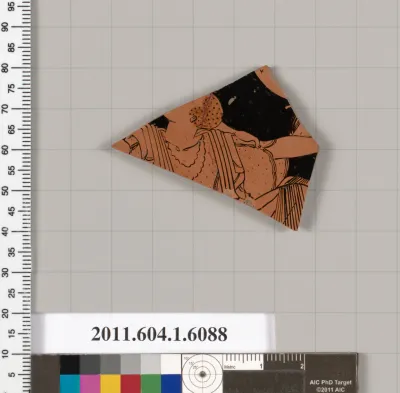 Terracotta fragment of a kylix (drinking cup)