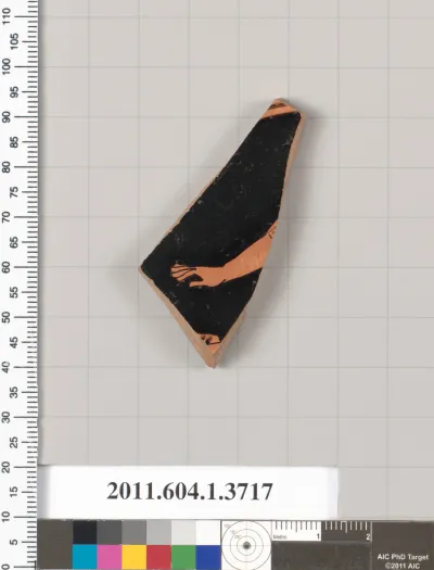 Terracotta fragment of a kylix (drinking cup)