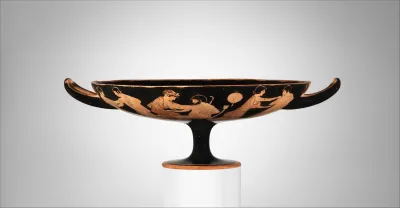Terracotta kylix (drinking cup)