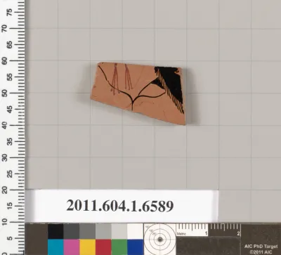 Terracotta fragment of a kylix (drinking cup)