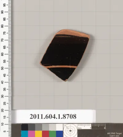 Terracotta fragment of a kylix (drinking cup)