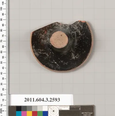 Terracotta fragment of a kylix (drinking cup)