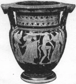 KRATER, COLUMN (ATHENIAN, RED-FIGURE)