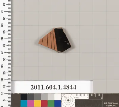 Terracotta fragment of a kylix (drinking cup)