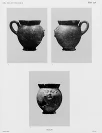 FIGURE VASE, MUG (ETRUSCAN, BUCCHERO)