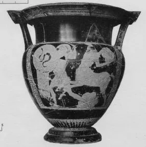 KRATER, COLUMN (ATHENIAN, RED-FIGURE)