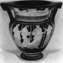 KRATER, COLUMN (ATHENIAN, RED-FIGURE)