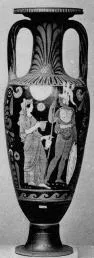 AMPHORA, NECK (SOUTH ITALIAN, CAMPANIAN, RED-FIGURE)