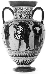 AMPHORA, NECK (ATHENIAN, BLACK-FIGURE)