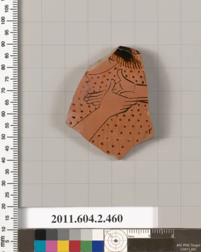 Terracotta fragment of a column-krater (bowl for mixing wine and water)