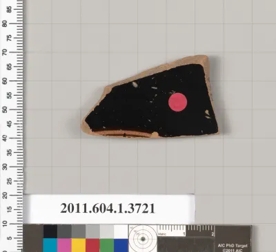 Terracotta fragment of a kylix (drinking cup)