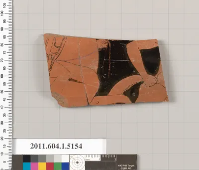 Terracotta fragment of a kylix (drinking cup)