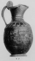 OINOCHOE (ETRUSCAN, BUCCHERO)