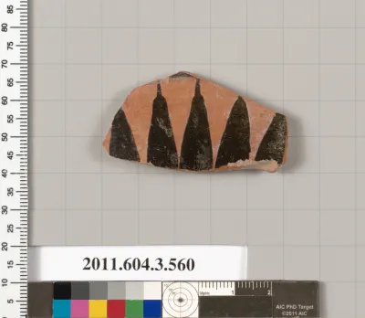 Terracotta fragment of a column-krater (bowl for mixing wine and water)