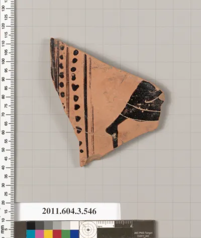 Terracotta fragment of a column-krater (bowl for mixing wine and water)