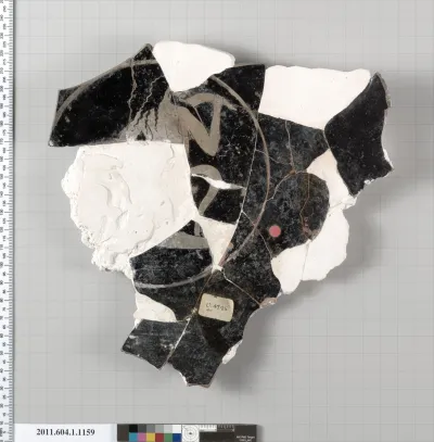 Terracotta fragment of a kylix (drinking cup)