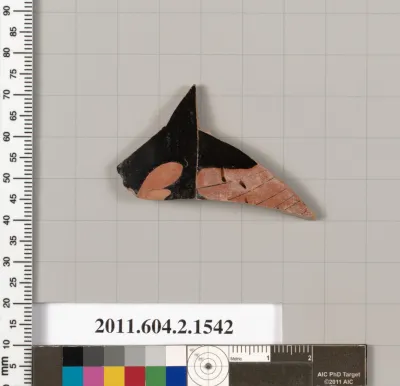 Terracotta fragment of a skyphos (deep drinking cup)