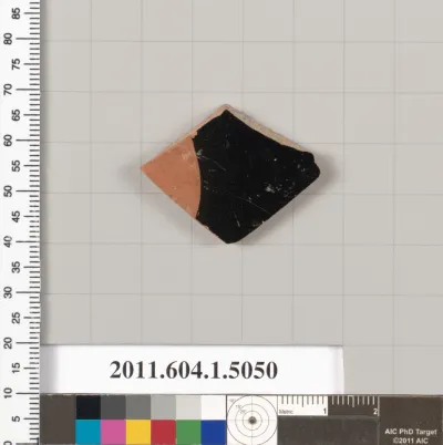 Terracotta fragment of a kylix (drinking cup)