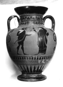 AMPHORA, NECK (ATHENIAN, BLACK-FIGURE)