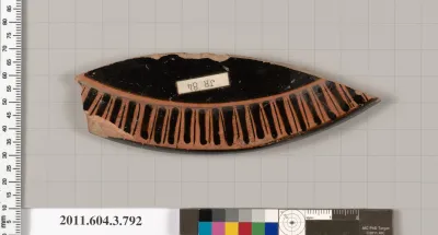 Terracotta fragment of a lid