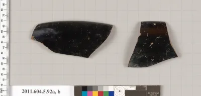 Terracotta rim fragments of kylikes (drinking cups)