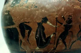 KRATER, BELL, FRAGMENT (ATHENIAN, RED-FIGURE)