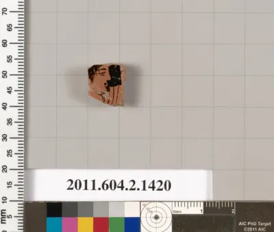 Terracotta fragment of a skyphos (deep drinking cup)?
