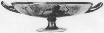 CUP B (ATHENIAN, BLACK-FIGURE)