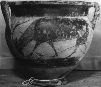 KRATER, COLUMN (ATHENIAN, BLACK-FIGURE)