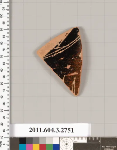 Terracotta fragment of an oinochoe (jug) or olpe (jug)