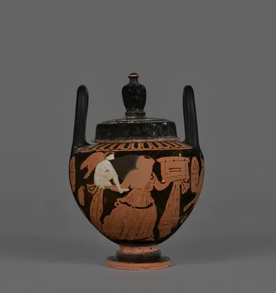 Attic Red-Figure Lebes Gamikos with Lid