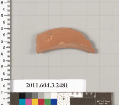 Terracotta fragment of a kylix (drinking cup)?