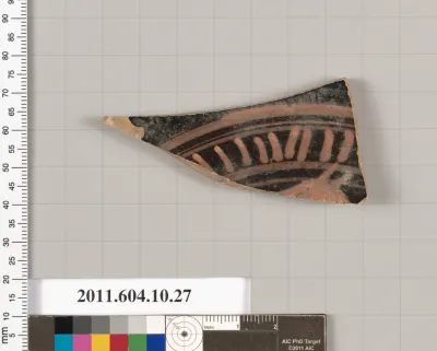 Terracotta fragment of a kylix (drinking cup)