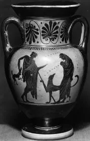 AMPHORA, NECK (ATHENIAN, BLACK-FIGURE)