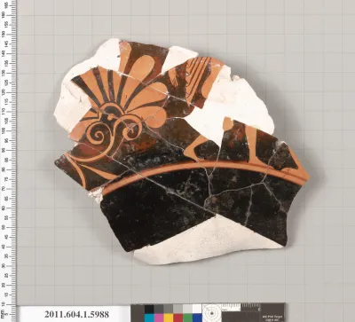 Terracotta fragment of a kylix (drinking cup)