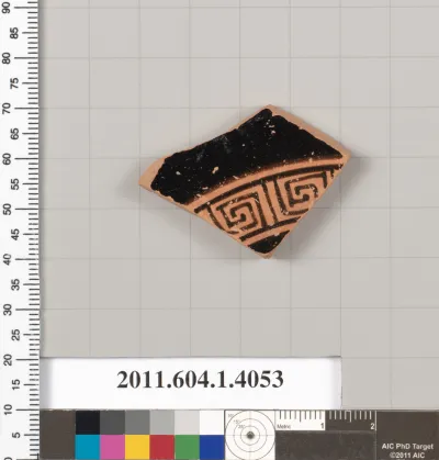 Terracotta fragment of a kylix (drinking cup)