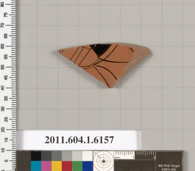 Terracotta fragment of a kylix (drinking cup)