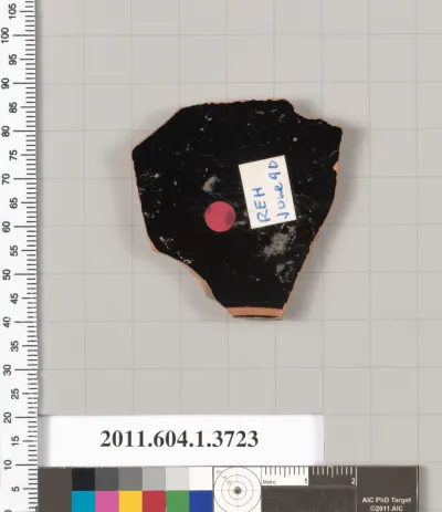 Terracotta fragment of a kylix (drinking cup)