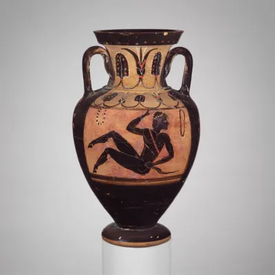Terracotta neck-amphora (jar)