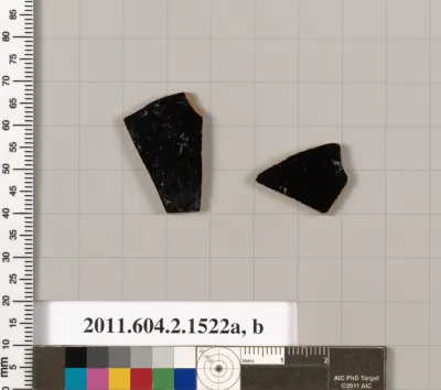 Terracotta fragments of skyphoi (deep drinking cups)