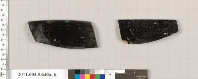 Terracotta rim fragments of kylikes (drinking cups)