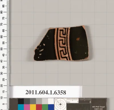 Terracotta fragment of a kylix (drinking cup)