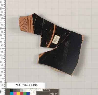 Terracotta fragment of a kylix (drinking cup)