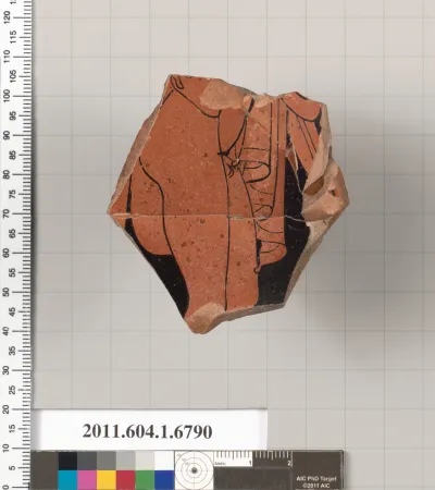 Terracotta fragment of a kylix (drinking cup)