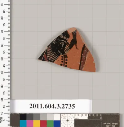 Terracotta fragment of an olpe (jug)