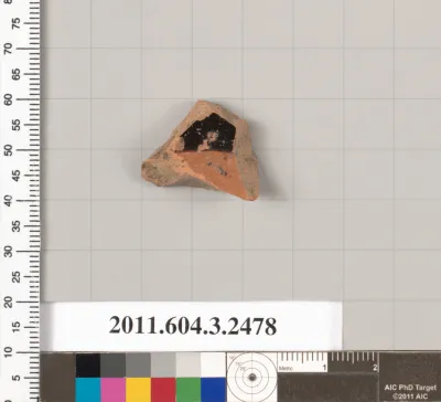 Terracotta fragment of a kylix (drinking cup)