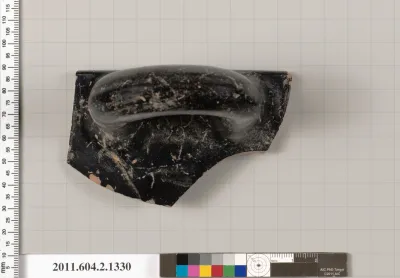 Terracotta fragment of a skyphos (deep drinking cup)