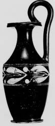 OINOCHOE (SOUTH ITALIAN, APULIAN, XENON WARE, BLACK GLAZE)