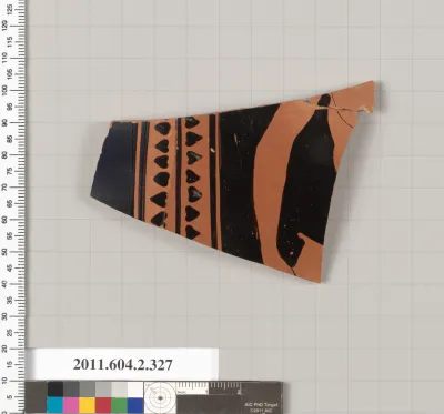 Terracotta fragment of a column-krater (bowl for mixing wine and water)